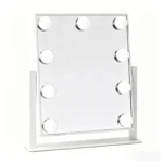 Hollywood Mirror with Lights for Table with Clear Reflection and Stable Base for Makeup and Grooming