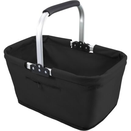 Collapsible Shopping Basket with Aluminium Frame and Pocket