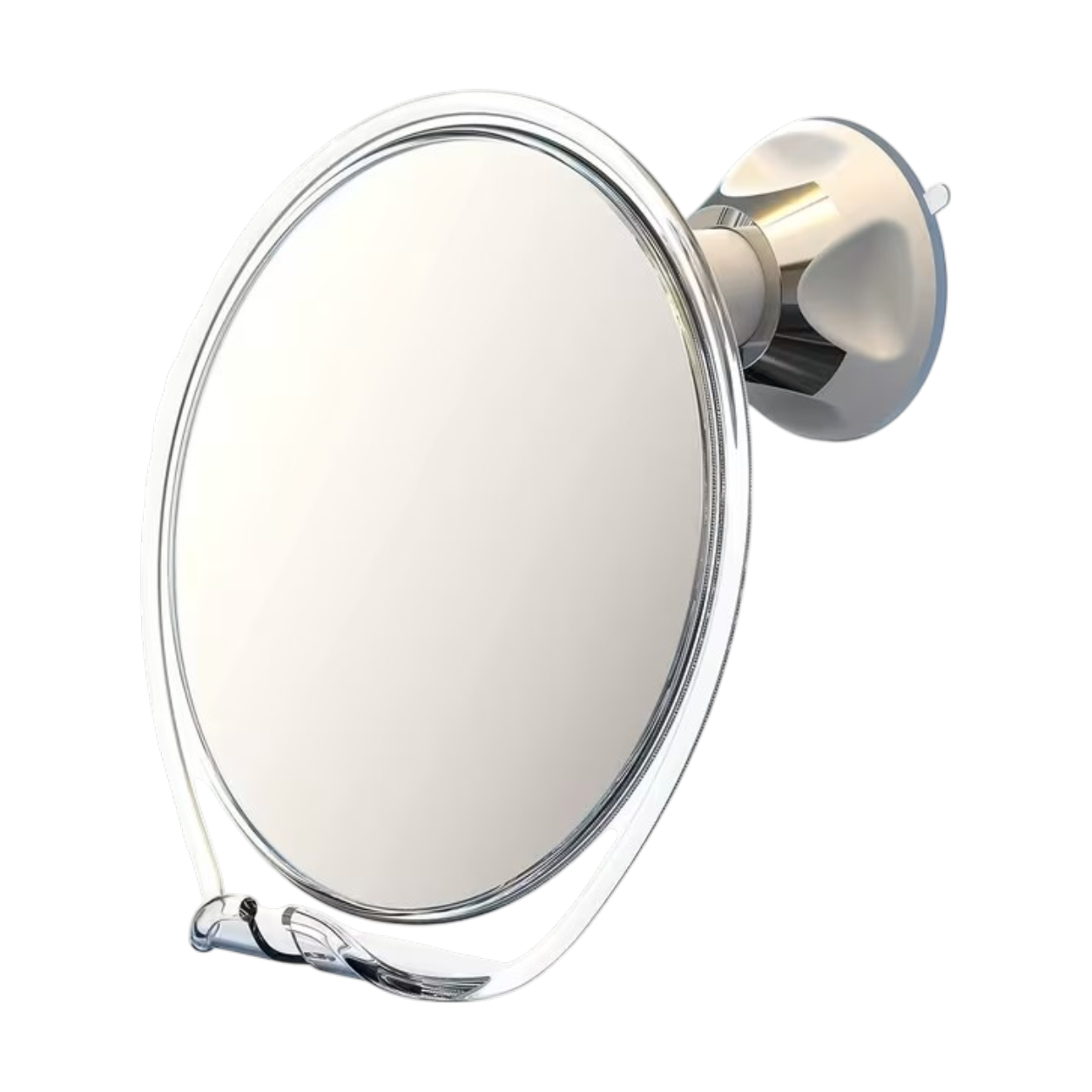 image (2) Fog-Free Shower Mirror with Suction Cup and Razor Holder
