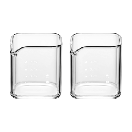 Espresso Shot Glass 90 Ml with Measuring Scale – 2 Pcs.