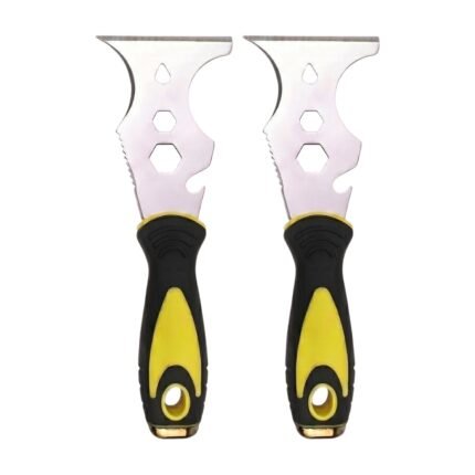 Paint Scraper with Ergonomic Grip and Serrated Edges for Paint Removal and Scraping Tasks