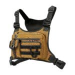 Tactical Chest Bag in Black, Army Green and Dark Brown with Adjustable Straps and Multiple Pockets