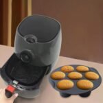 Silicone Muffin Tin in use