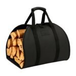 Canvas Log Bag for Easy Transport and Less Clutter by the Fireplace in Everyday Life