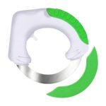 Kitchen Rolling Knife with Curved Blade and Ergonomic Handle for Controlled Chopping and Cutting