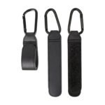 Hook for Pram with Adjustable Strap and Carabiner for Bags and Pouches on the Pram