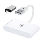 Wireless Apple CarPlay Adapter for Cable Free Connection and Use Via the Car's USB Port