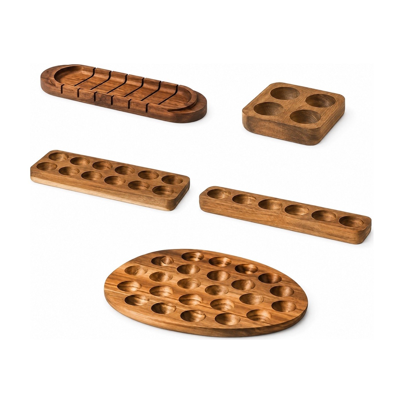 ef-49509-49517-fyld85 Egg Holder in Wood with 4, 6, 12 or 24 Slots