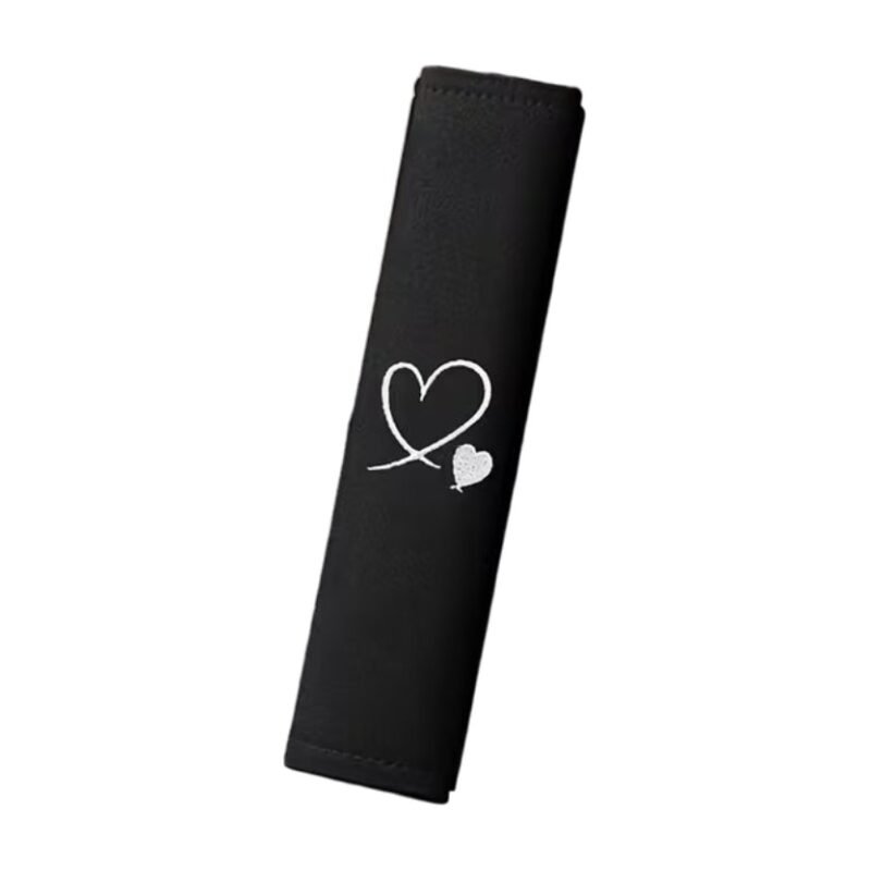 Soft Seat Belt Protectors with Heart Motif – 2 Pcs.